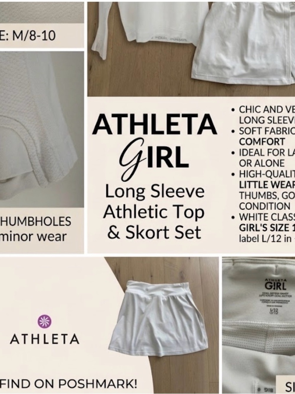 Athleta White Girls' Athletic Skort